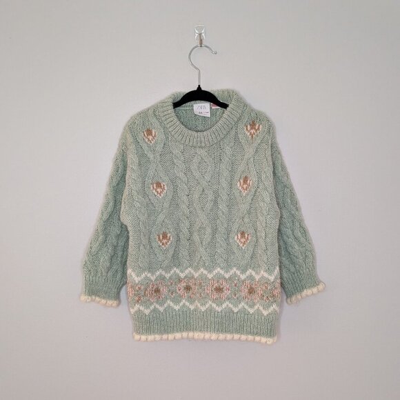 2/$40 🧡 Zara Girls Knit Sweater - Picture 1 of 5